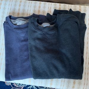 Lot of 2 Men's Eddie's Favorite Ultrasoft Thermal Crew